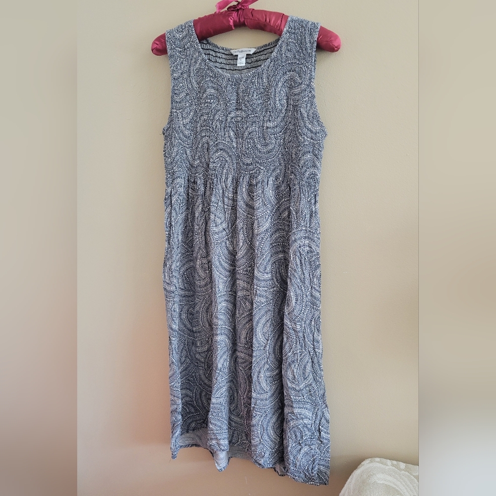 4/$15 SALE Croft & Barrow | Textured Maxi Dress Flowy Chic - Picture 5 of 6